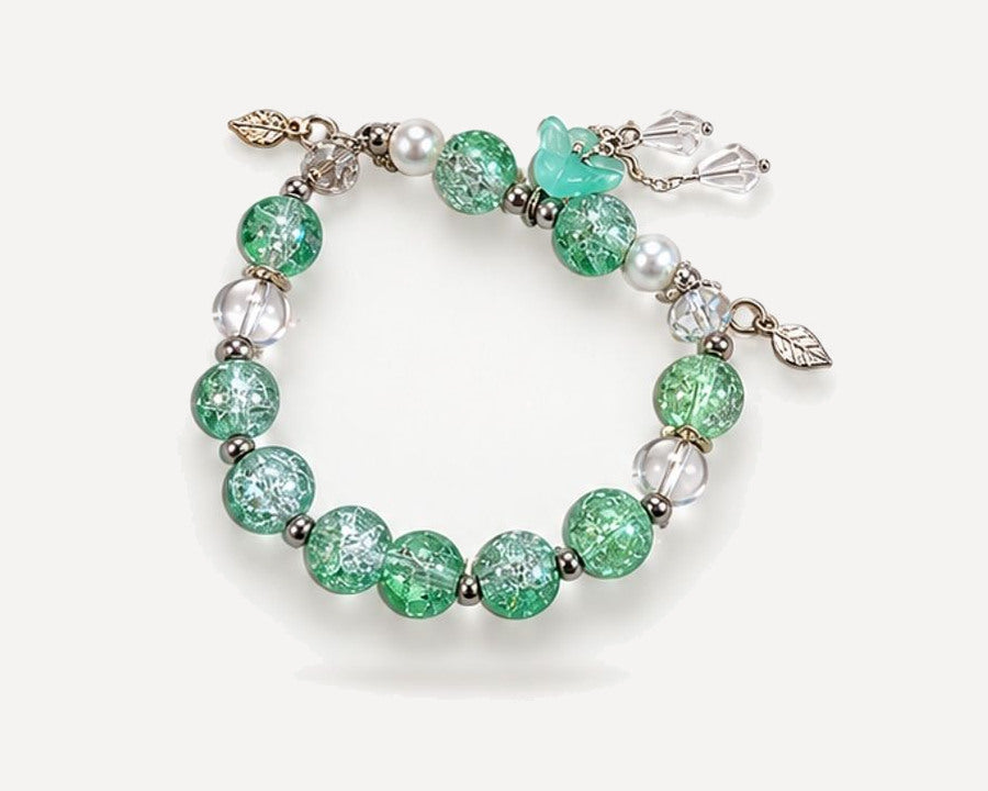Celadon Reverie hand-made crystal bracelet