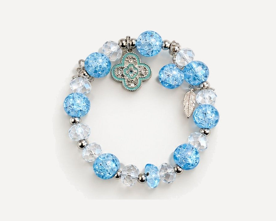 Glass Garden Gate hand-made crystal bracelet