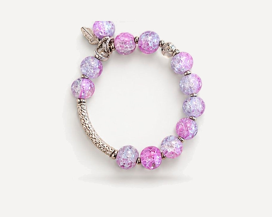 Iceflower Waltz hand-made crystal bracelet