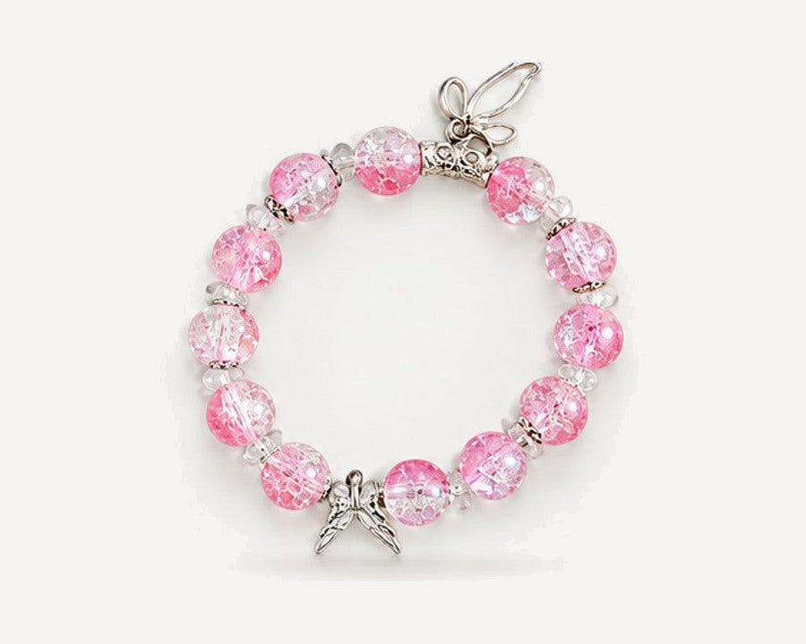 Moonpetal Charm hand-made crystal bracelet