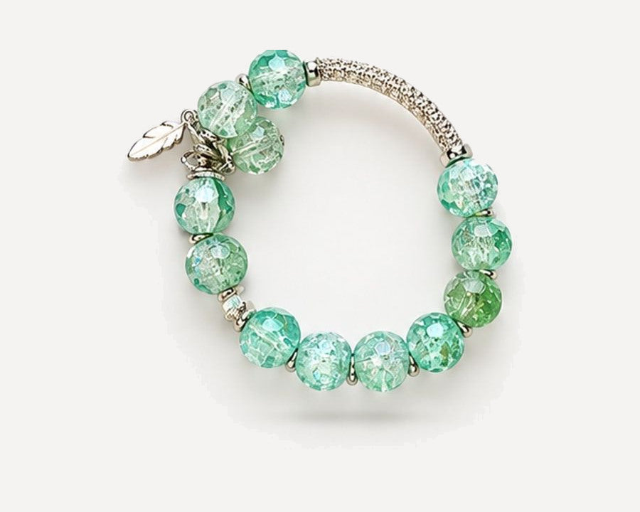 Pale Halo hand-made crystal bracelet