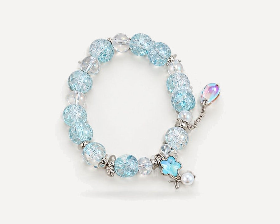 Frosted Iris hand-made crystal bracelet