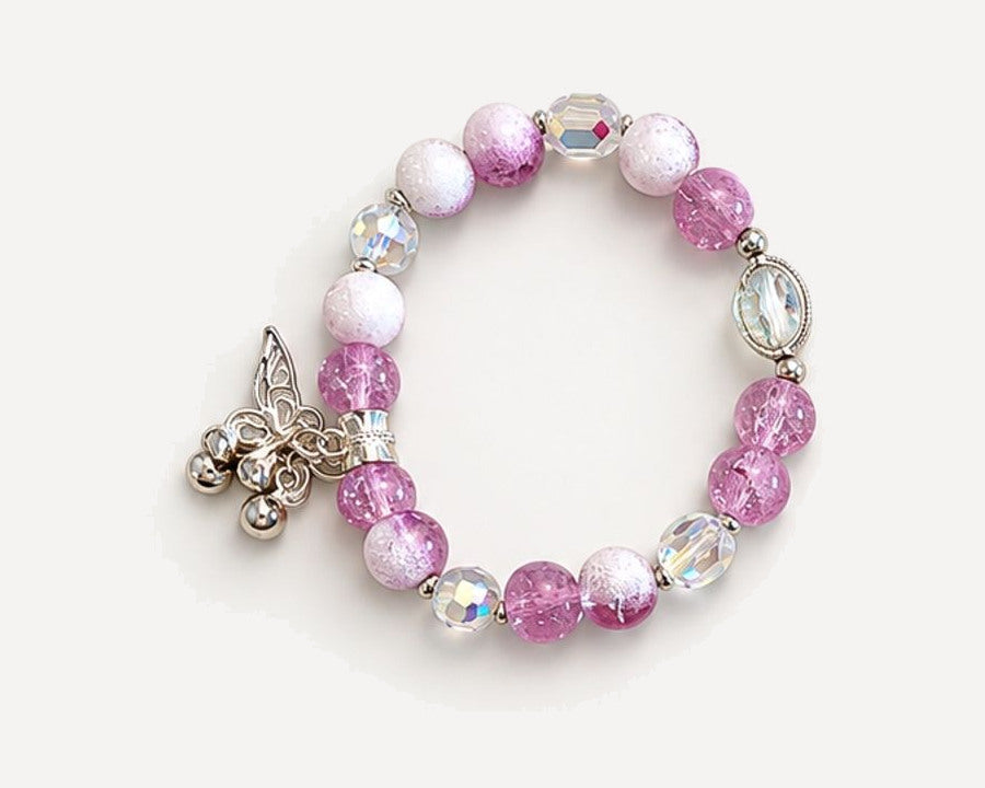 Ivory Lullaby hand-made crystal bracelet