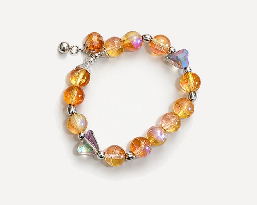 Mosslight Crown hand-made crystal bracelet