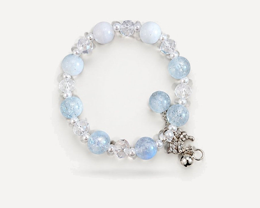 Pink Orchard hand-made crystal bracelet