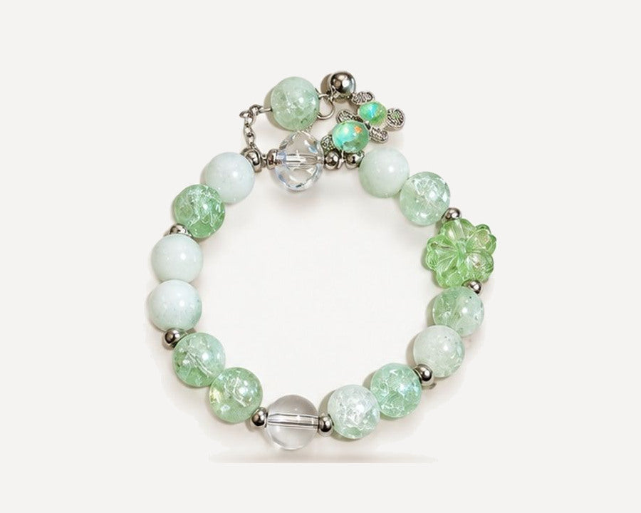 Rosé Reliquary hand-made crystal bracelet
