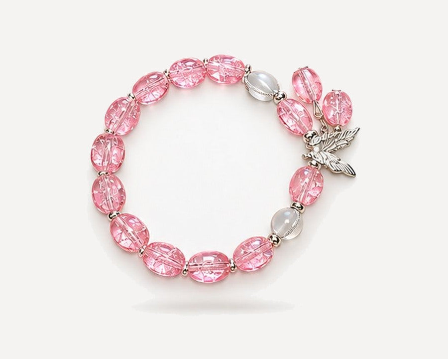 Rosewater Echo hand-made crystal bracelet