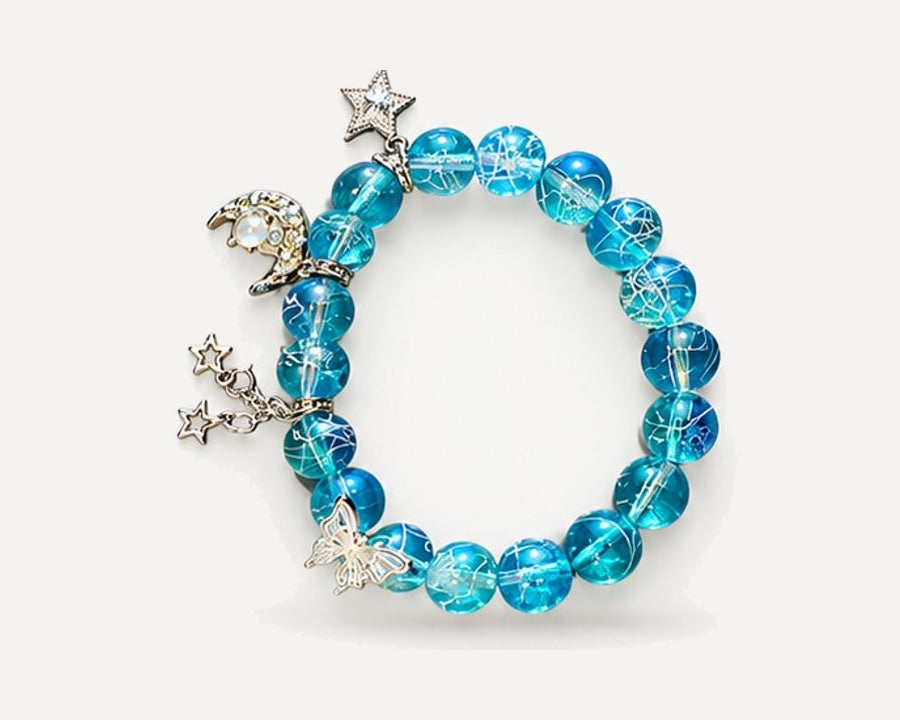 Winter Cherub hand-made crystal bracelet